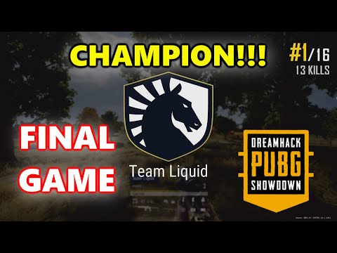 DREAMHACK PUBG CHAMPION TEAM LIQUID! - FINAL GAME - Jeemzz, Clib, ibiza & mxey
