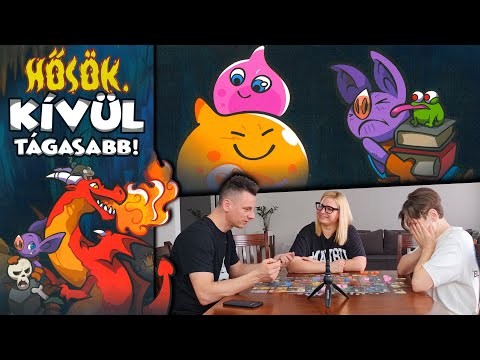 Hősök, kívül tágasabb! társasjáték  gameplay - Nézz fel!