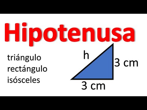 HALLAR LA HIPOTENUSA EN UN TRIÁNGULO RECTÁNGULO ISÓSCELES, en asturiano, AMIGUES