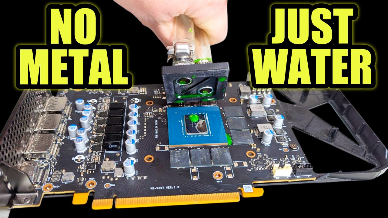 I Pumped Water Directly Onto a Running GPU - YouTube