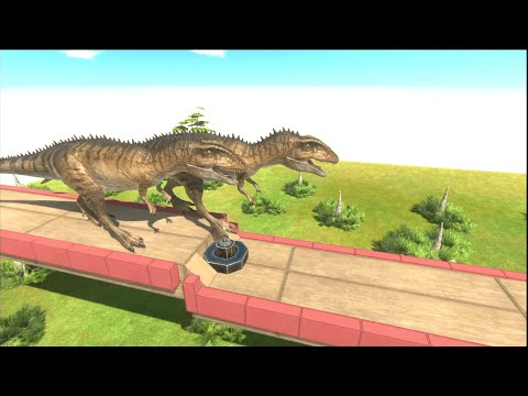 Dinosaurs VS Spikes (Obstacle Course) - Animal Revolt Battle Simulator