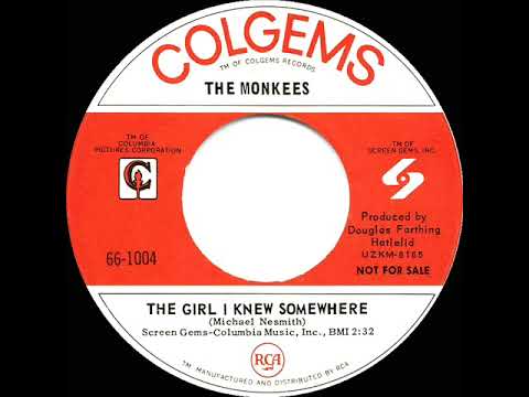 1967 HITS ARCHIVE: The Girl I Knew Somewhere - Monkees (mono 45)