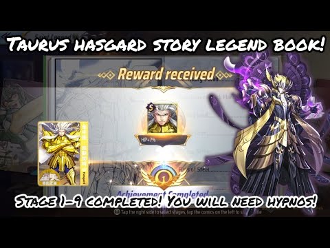 Saint Seiya: Awakening (KOTZ) - Taurus Hasgard Story Legend Book! Stage 1-9 Complete! Need Hypnos!?