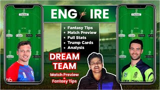 ENG vs IRE Dream11 Team Prediction, IRE vs ENG Dream11, Ireland vs England Dream11: Fantasy Tips