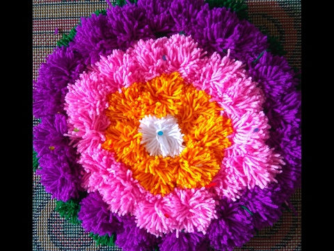 How to make crochet rumal | पूजेच्या ताटावरील रुमाल | woolen Cover For Pooja thali Video