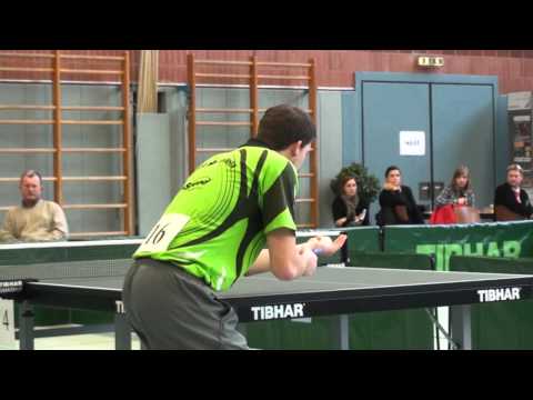 Michael Plattner vs Wolfgang Hundhammer Bayerische Tischtennis Meisterschaften 20110115 Regenstauf 6