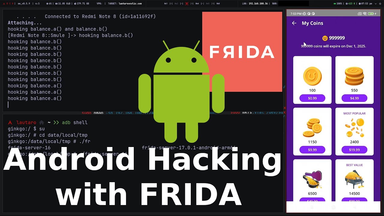 Android Hacking with FRIDA | Hooking Basics