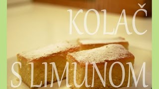 Brzi kolač s limunom - Limun kocke - Quick lemon cake