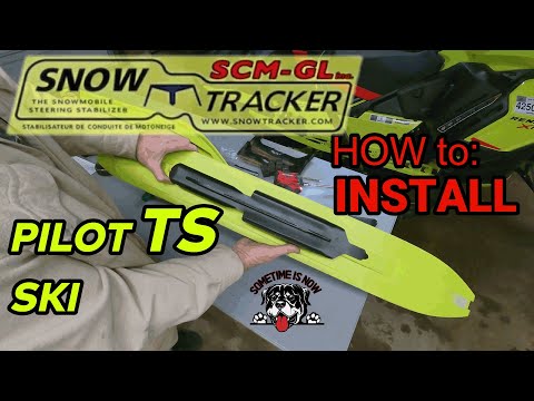 Installing Snowtracker Carbides on Skidoo TS Skis