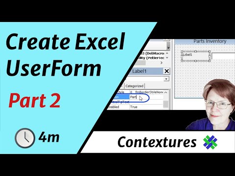 Create an Excel UserForm, Part 2 of 3