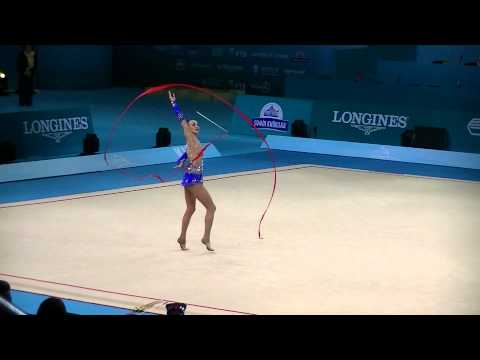 Rizatdinova Ganna (UKR)  ribbon  World Championships RG 2013 Qual