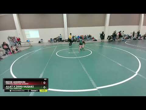 110 Lbs Round 5 - Reese Anderson, Nebraska Wrestling Academy Vs Juliet A Zayas-Vazquez, Fort Polk