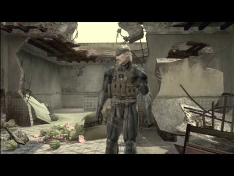 Metal gear solid 4 - Old Snake VS Gekko