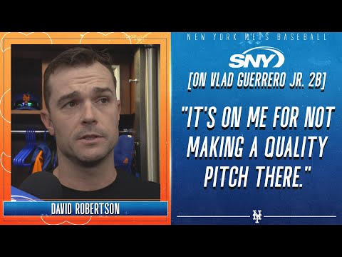 David Robertson breaks down the pitching sequence on Vlad Guerrero Jr.'s RBI double in 9th | SNY