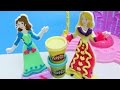 Play Doh Design a Dress Boutique Playset Disney Belle Rapunzel Prettiest Princess Playdough