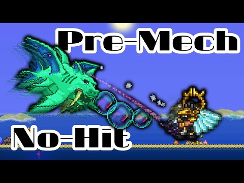 Duke Fishron No Hit Pre Mechanical Bosses in Terraria