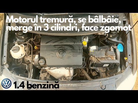 Motorul tremură, se bâlbâie, merge în 3, zgomot, ESP aprins (VW 1.4 - Golf, Polo, Fox) + rezolvare