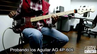 Video thumbnail for Test Aguilar AG 4P-60´s en Lakland 44-64 Custom. by Guitarras y Bajos Xclusivos