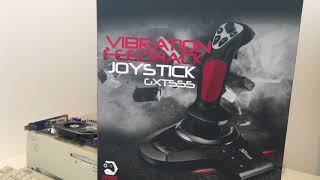 Trust GXT 555 Joystick unboxing and review with Star Wars Tie Fighter Collector's CD gameplay.