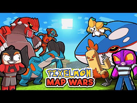 Ruby vs Sapphire - PIXELMON MAP WARS! (Minecraft)