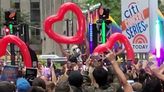 Kim Petras performing Heart to Break at Today Show Concert Series at Rockefeller Center in NY