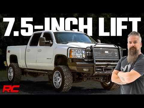 7.5in GM Torsion Bar Drop Suspension Lift Kit 11-19 2500HD/3500HD [by Rough Country]