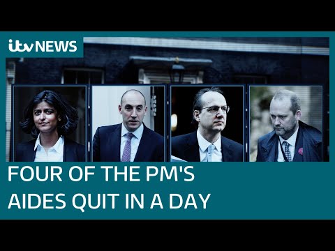 Four of Boris Johnson's top aides quit in one day | ITV News