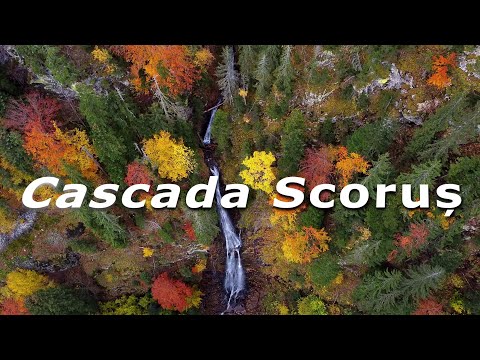 Cascada Scoruș, județul Vâlcea | România | Filmare aeriana 4K   #visitromania   #romania
