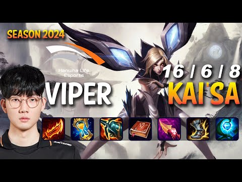 HLE Viper KAI'SA vs DRAVEN ADC - Patch 14.10 KR Ranked MASTER | lolrec