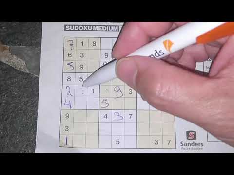 Our daily Sudoku practice continues. (#782) Medium Sudoku puzzle. 05-09-2020