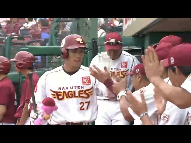 【1回裏】イーグルス・岡島 2試合連続弾は同点に追い付く先頭打者HR!! 2016/9/11 E-F