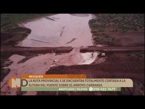 Corte total en la Ruta 5 entre Añelo y Rincón de los Sauces por la crecida del arroyo Carranza