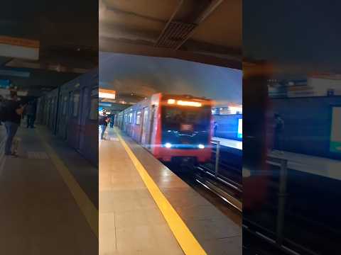 Metro de Santiago | NS-16 N°2163 | Ingresando a Estación LA CISTERNA  | Combinación INTERMODAL-L4A-2