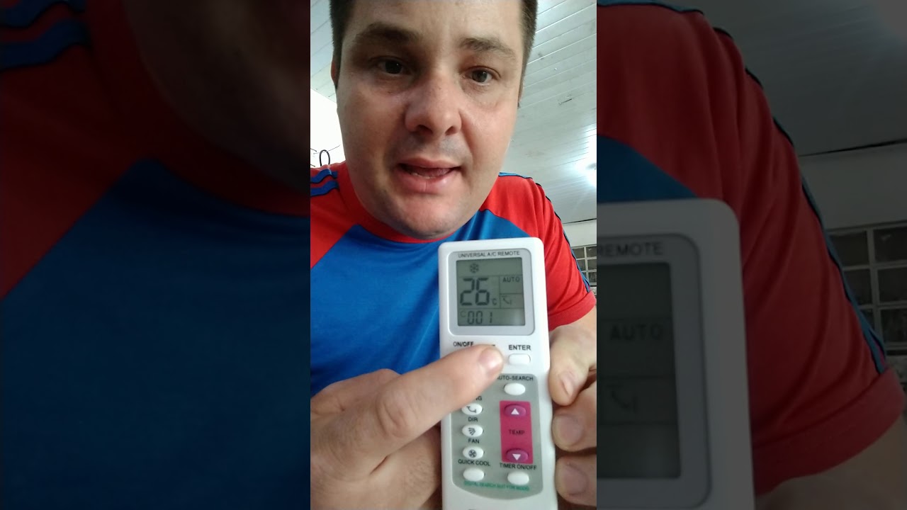 configuração de controle universal para ar condicionado split e outros...