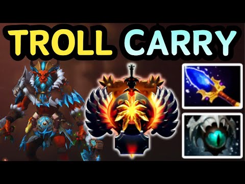 🔥 TROLL WARLORD CARRY | CAN’T STOP FIGHTING 🔥 DOTA 2 GAMEPLAY