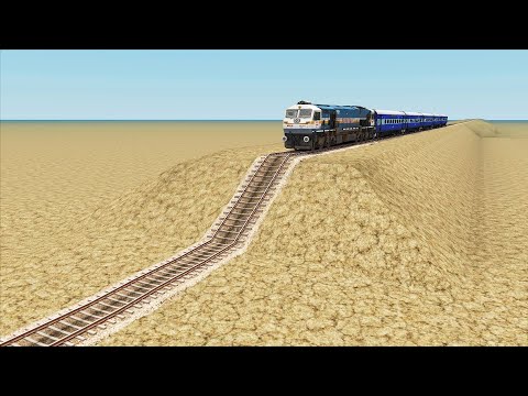 TRAINS Vs UNFINISHED RAILROAD TRACKS - Train Simulator | Indian Railways