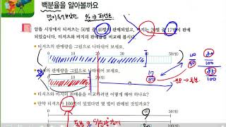 (easy 교과서 수학) 6학년 1학기 4  비와 비율   백분율을 알아볼까요, 백분율이 사용되는 경우를 알아봅시다 (교실 현장 수업)