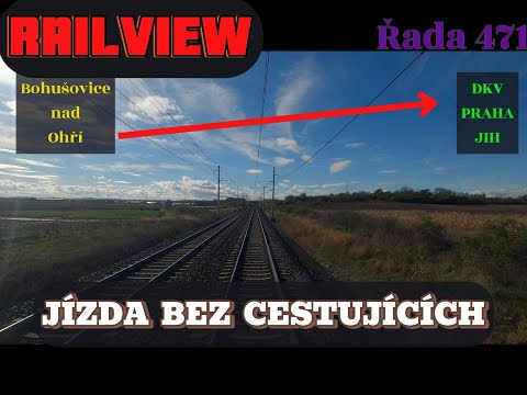 Cab Ride 4K | Bohušovice nad Ohří - DKV Praha JIH | ČD 471 | Train driver’s view