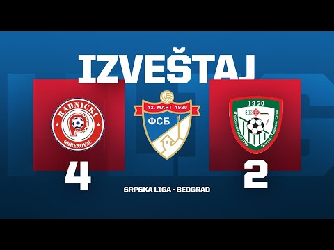 RADNIČKI - PKB 1950 Srpska Liga Beograd 25/26 - 2. Kolo