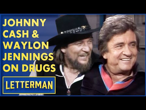 Johnny Cash & Waylon Jennings On Their Drug Addictions | David Letterman