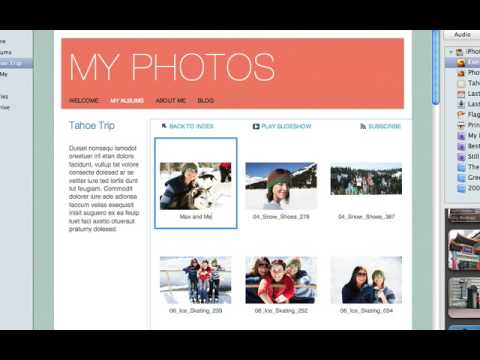 iWeb '09 - Adding a Photo Album