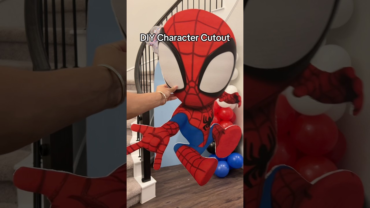 DIY Character Cutouts #partydecor  #diybirthdaydecor #cutouts