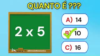 Quiz de Multiplicação [DUVIDO VOCÊ ACERTAR TODAS] 🚨