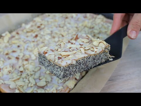 Super saftiger Mohnkuchen vom Blech