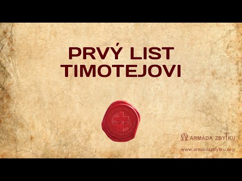 Prvý list Timotejovi - Biblia SK