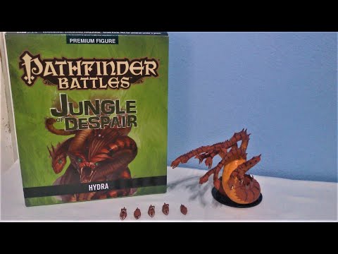 D&D Hydra Premium Miniature Figure Pathfinder Battles--Jungle of Despair Unboxing & Review!
