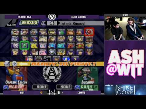 ORLY (Captain Falcon) vs Connrad (Lucario) - ASH@WIT #150 Project M Loser's Quarters