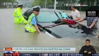 Chuvas deixam cerca de 25 mortos na China