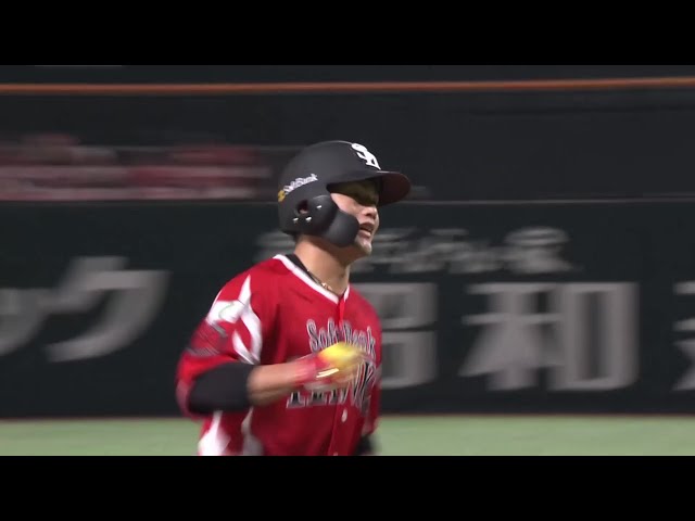 【7回裏】打球はファンが待つレフトスタンドへ!! ホークス・山本恵大 今季第2号ソロホームラン!! 2025年8月2日 福岡ソフトバンクホークス 対 東北楽天ゴールデンイーグルス