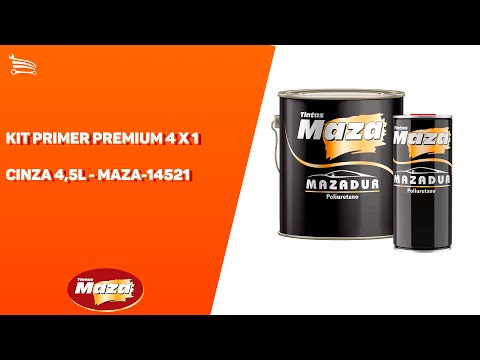 Kit Primer Premium 4 X 1 Cinza 4,5L MAZA-14521 - Video